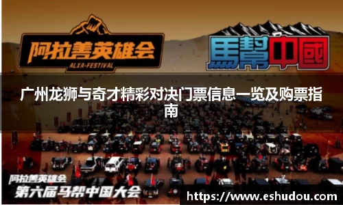广州龙狮与奇才精彩对决门票信息一览及购票指南